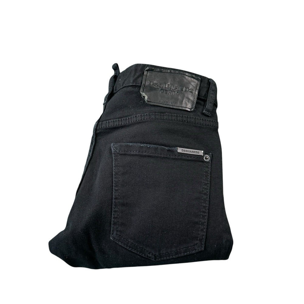 DSQUARED2 Black Tapered Fit Men's Jeans Size 28x28‎ Button Fly